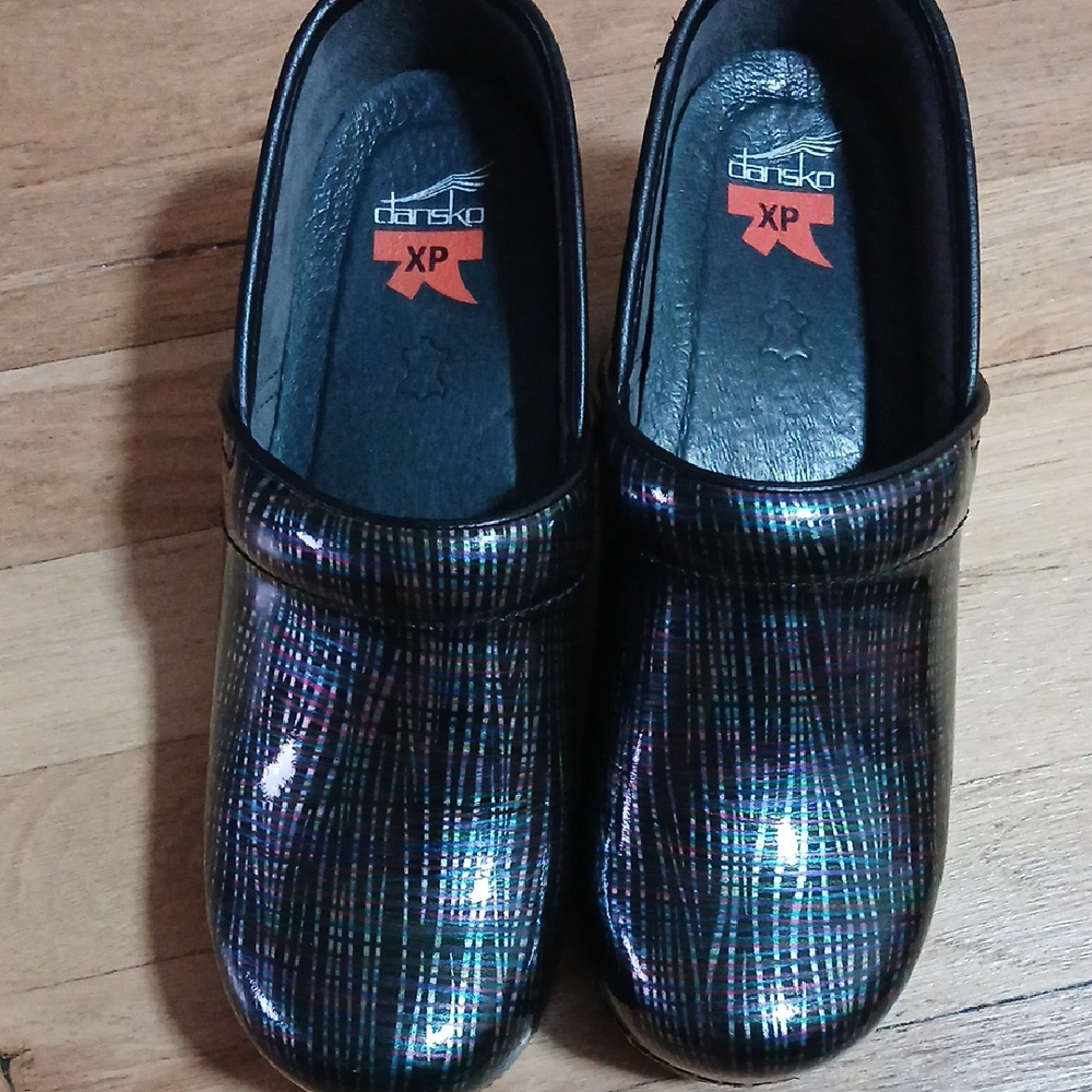 Dansko Multicolor Striped Clogs - Picture 2 of 7